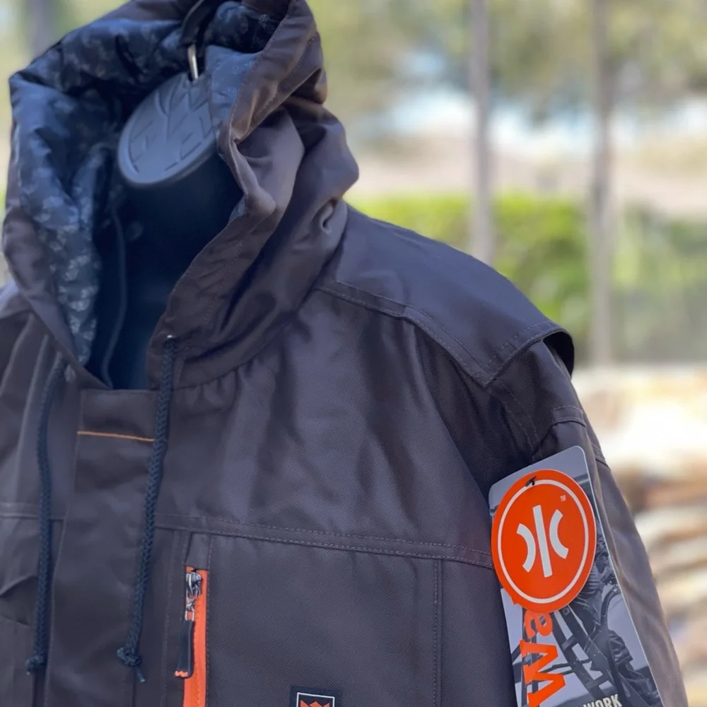 WALLS TUFF MODERN‎ WORK HOODED INSULATED JACKET BROWN